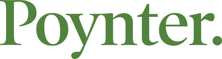 The Poynter Institute logo in green.